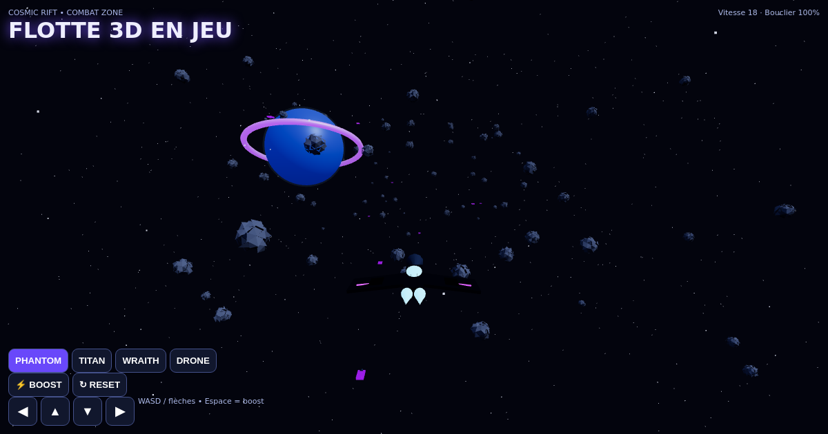 Cosmic Rift 3D — Shader Edition