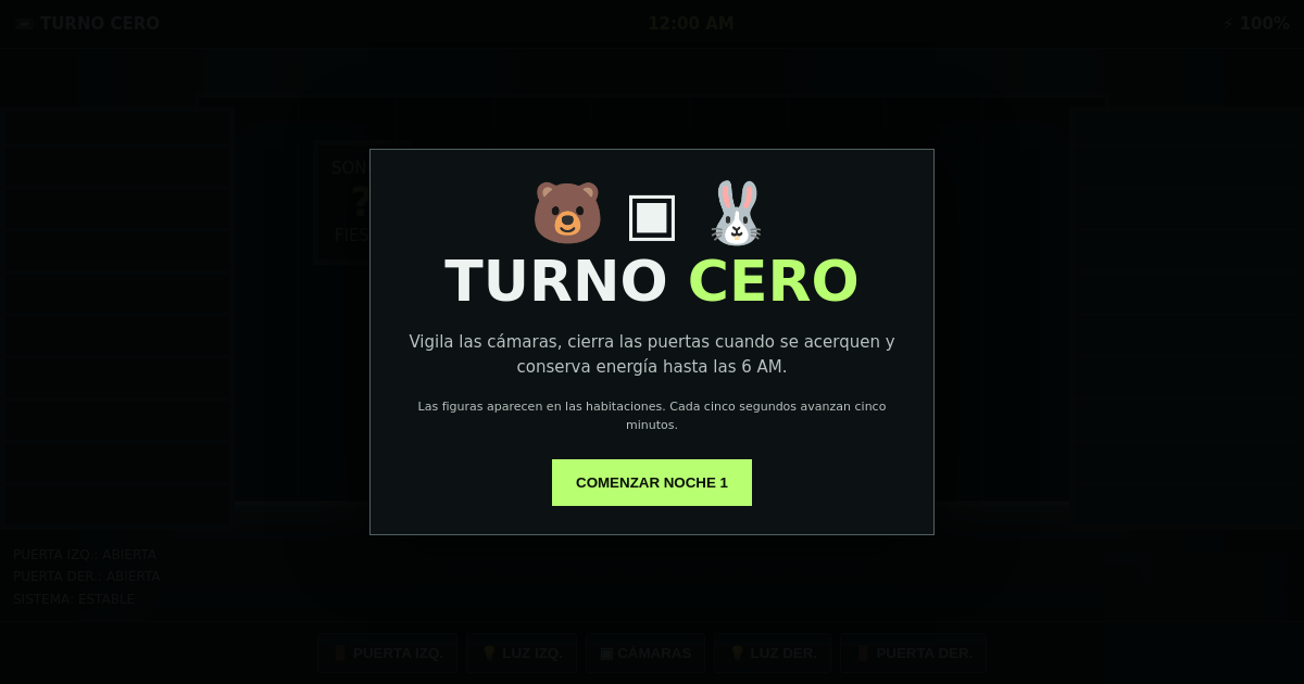 Turno Cero: Noche 1